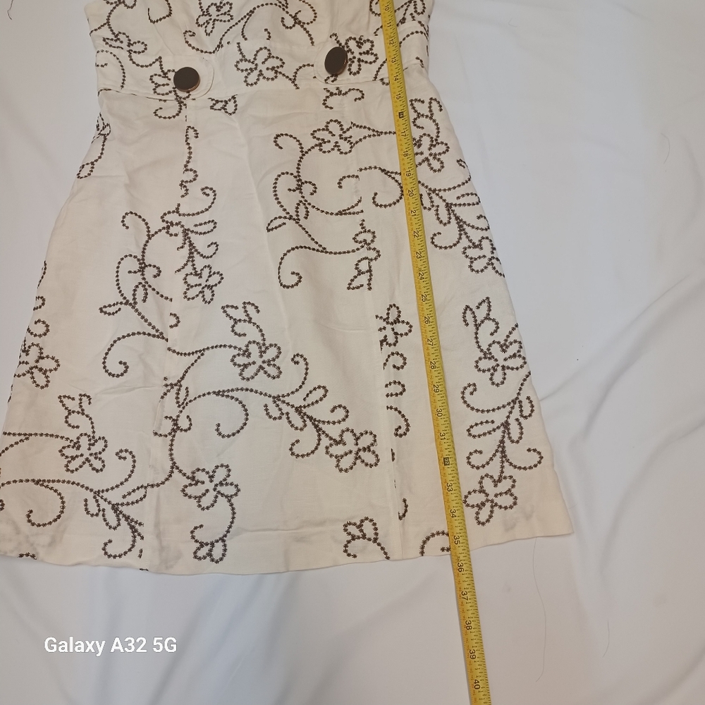 Jessica Howard Wimen Size.10P Cream Sheath Dress with Flutter Cap Sleeves - Picture 14 of 16